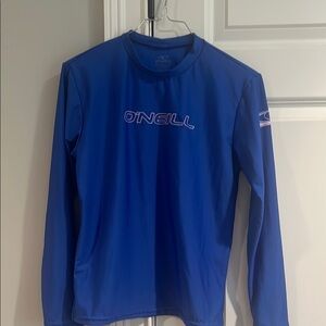 O'Neill youth Blue Rash Guard Long Sleeve Shirt